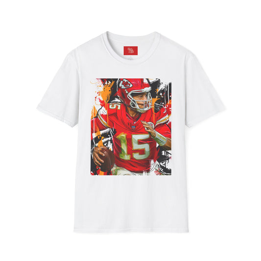 Playmaker - Patrick Mahomes Art T-Shirt | Sports Enthusiast Gift, Casual Wear, Active Lifestyle, Birthday Present, Team Spirit