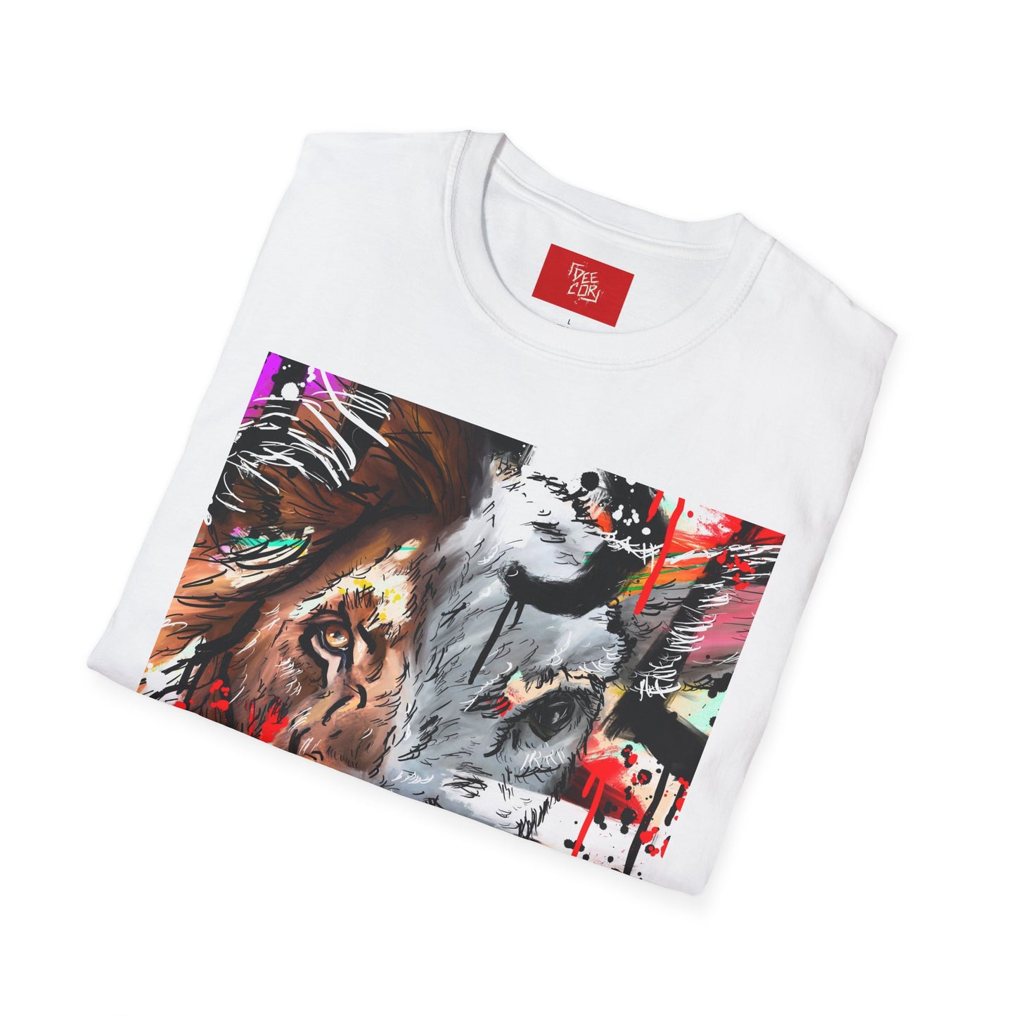 Lion And The Lamb - T-Shirt | Animal Enthusiast Gift, Casual Wear, Christian Lifestyle, Birthday Present, Team Spirit