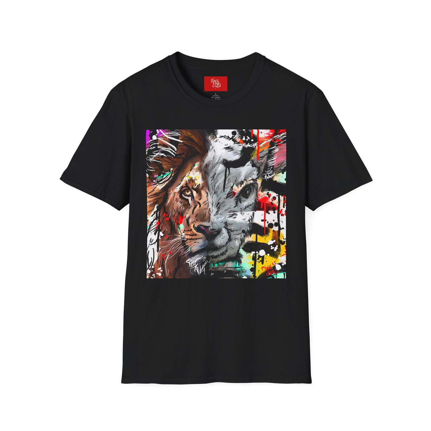 Lion And The Lamb - T-Shirt | Animal Enthusiast Gift, Casual Wear, Christian Lifestyle, Birthday Present, Team Spirit