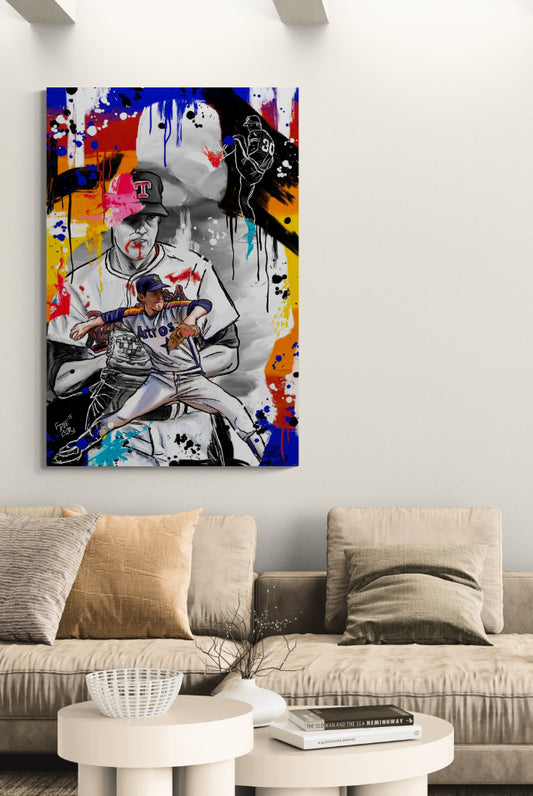 Blood, Sweat & Strikeouts - Nolan Ryan - Limited Edition Art Print