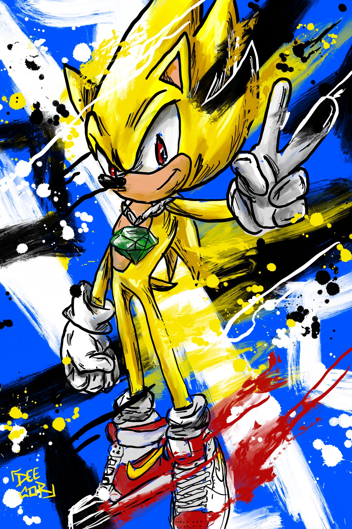 Canvas Print - “ Super Sonic” Day 13 of 100 Day Art Challenge