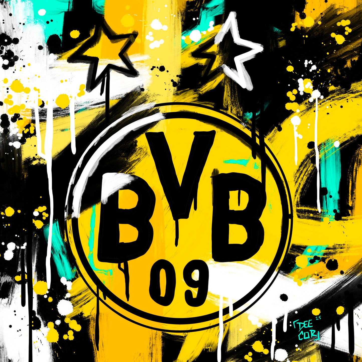 Canvas Print - “ Borussia Dortmund” Day 21 of 100 Day Art Challenge