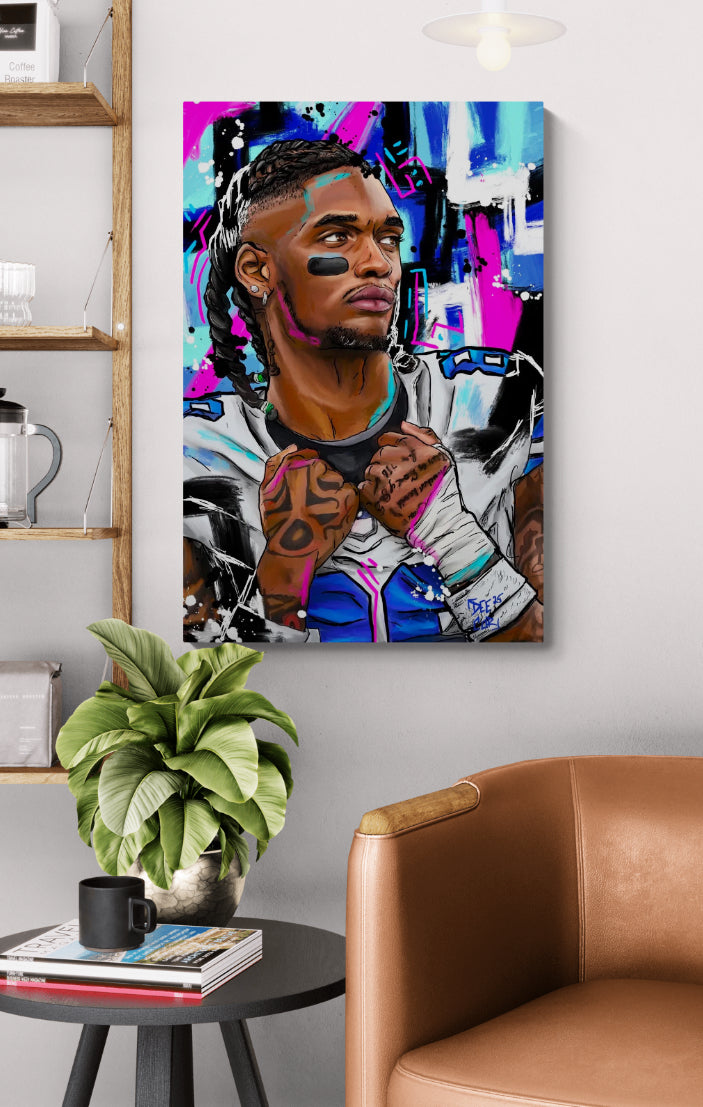 Canvas Print - “ CeeDee Lamb” Day 12 of 100 Day Art Challenge