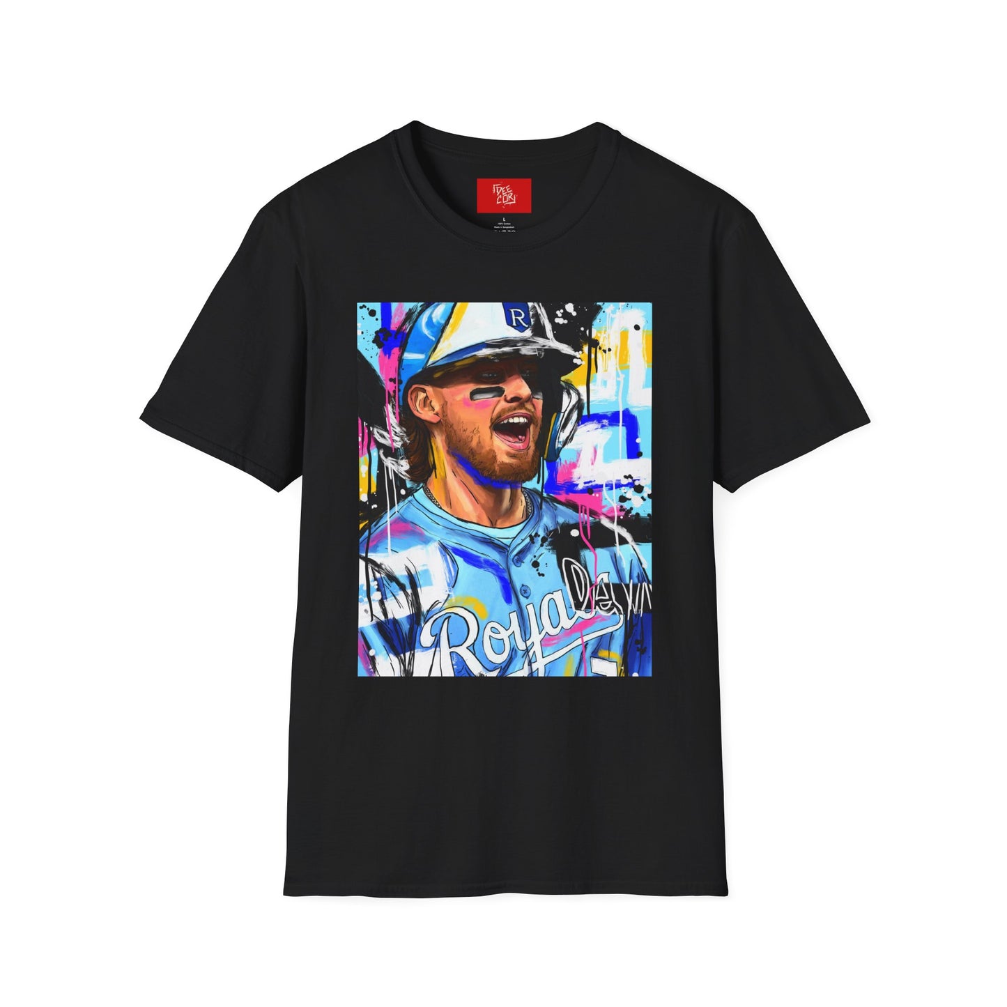 Bobby Baseball - Bobby Witt Jr Art T-Shirt | Baseball Enthusiast Gift, Casual Wear, Active Lifestyle, Birthday Present, Team Spirit