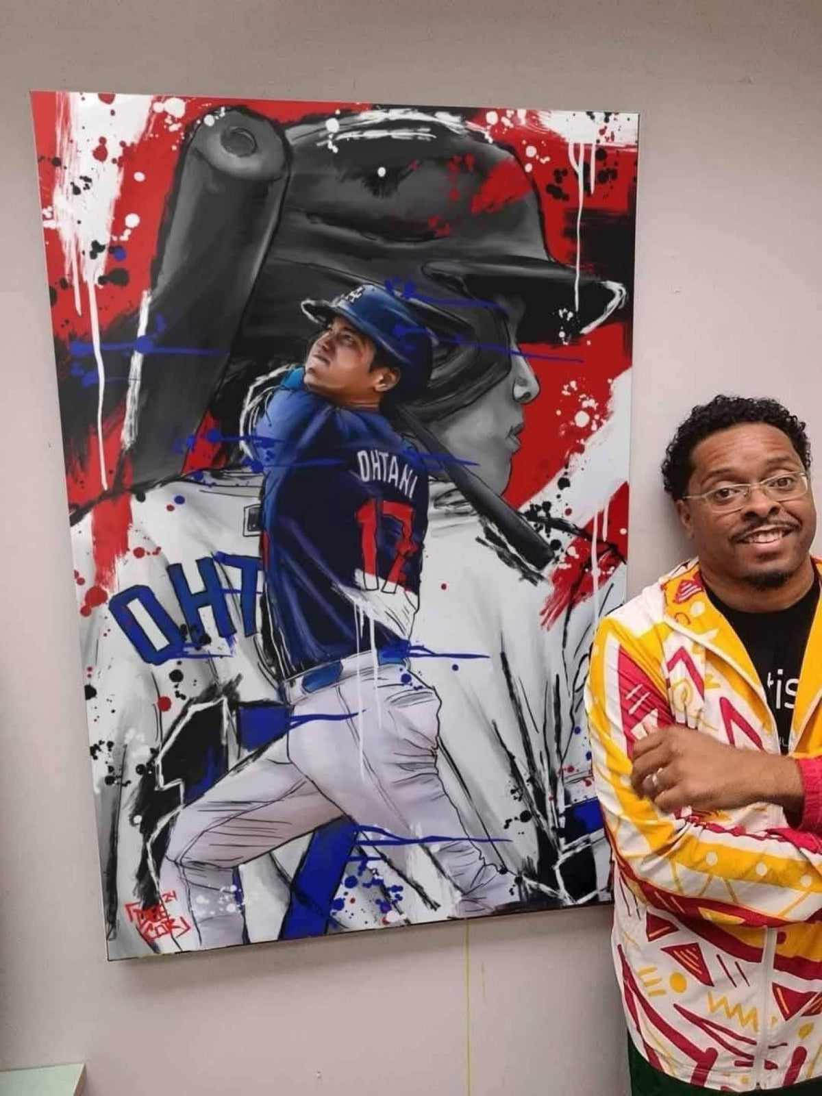 Shohei Ohtani original painting by Deecor Design