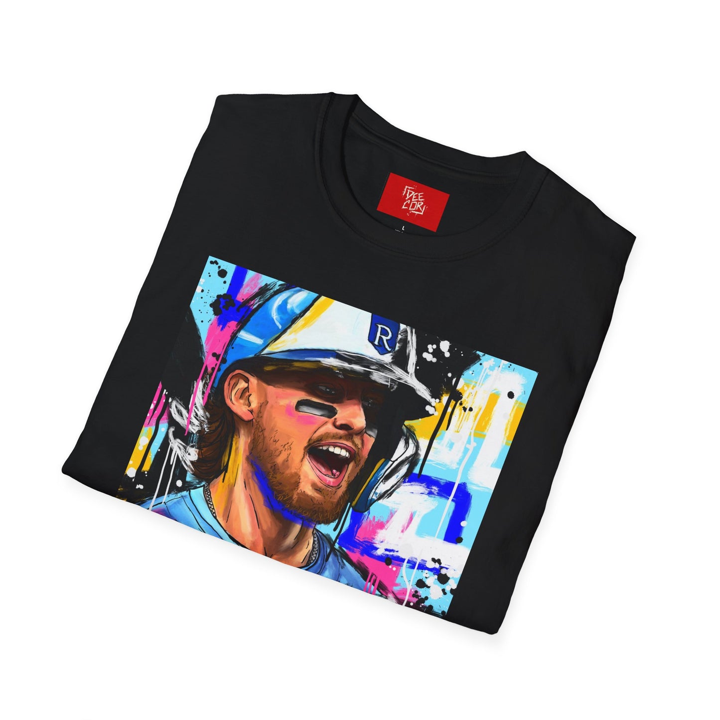 Bobby Baseball - Bobby Witt Jr Art T-Shirt | Baseball Enthusiast Gift, Casual Wear, Active Lifestyle, Birthday Present, Team Spirit