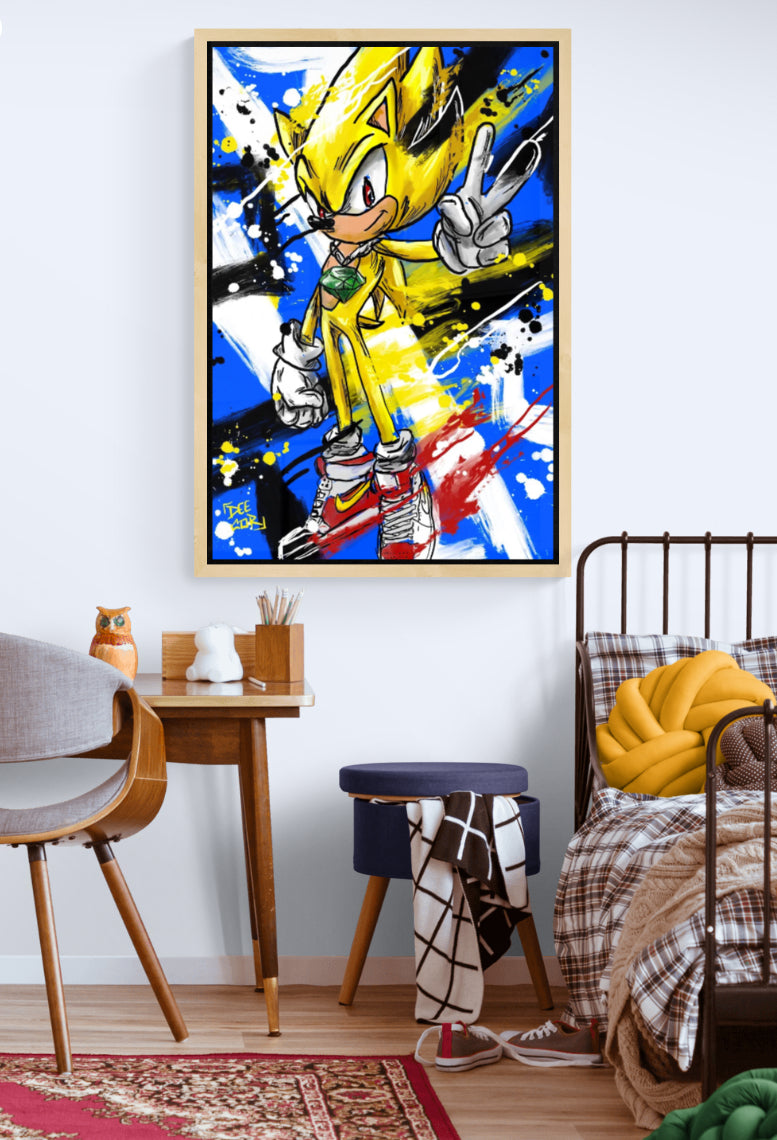 Canvas Print - “ Super Sonic” Day 13 of 100 Day Art Challenge