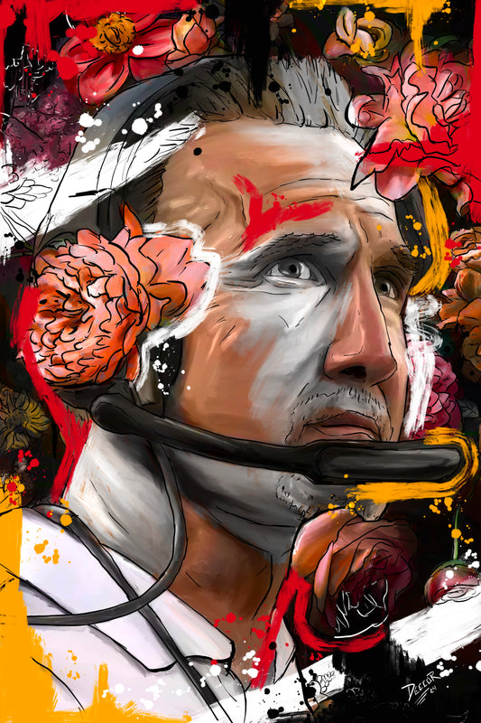 Their Flowers #13 - Coach Spags Painting