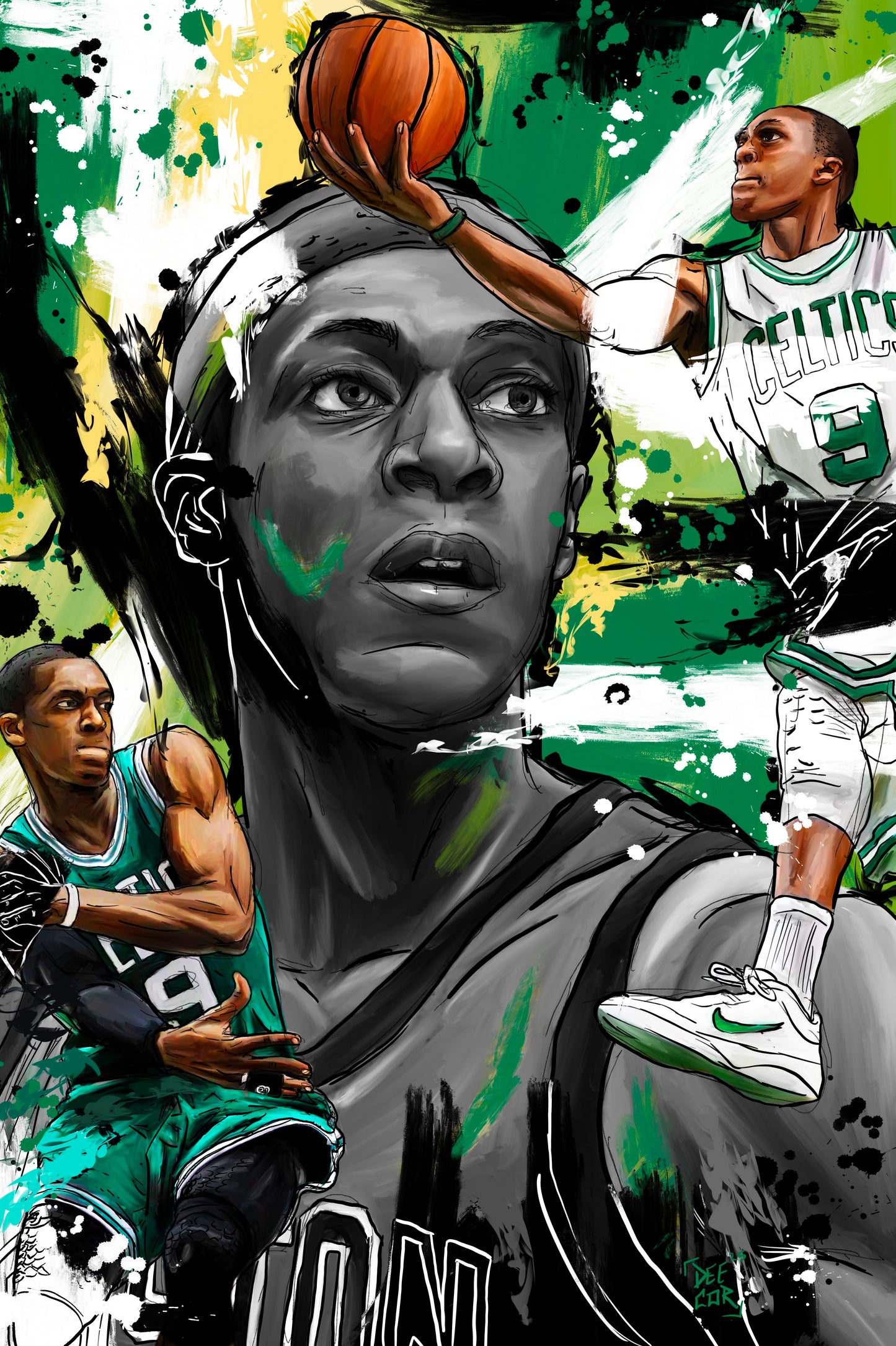 “On Point” - Rajon Rondo - Limited Edition Art Print