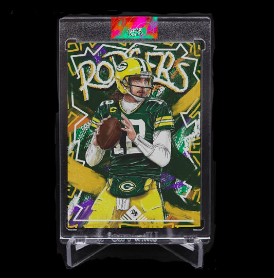 Aaron Rodgers Collectible Art Card