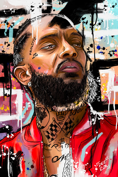 Canvas Print - “ Marathon” Nipsey Hussle Day 16 of 100 Day Art Challenge