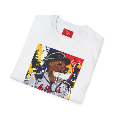 Ronald Acuna Jr Art T-Shirt | Sports Enthusiast Gift, Casual Wear, Active Lifestyle, Birthday Present, Team Spirit