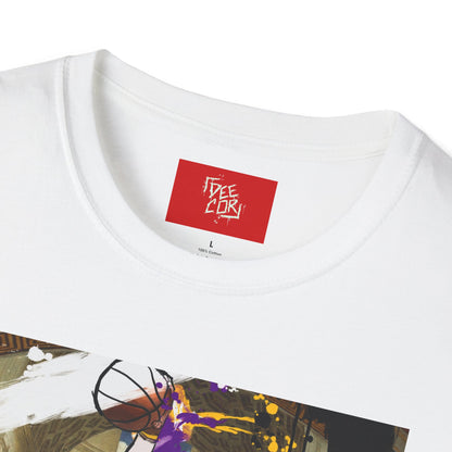 School’s In Session - - Deecor x Raphael- LeBron Art T-Shirt | Sports Enthusiast Gift, Casual Wear, Active Lifestyle, Birthday Present, Team Spirit