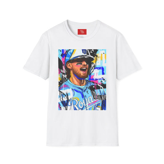Bobby Baseball - Bobby Witt Jr Art T-Shirt | Baseball Enthusiast Gift, Casual Wear, Active Lifestyle, Birthday Present, Team Spirit