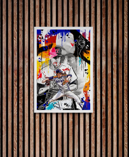 Blood, Sweat & Strikeouts - Nolan Ryan - Limited Edition Art Print