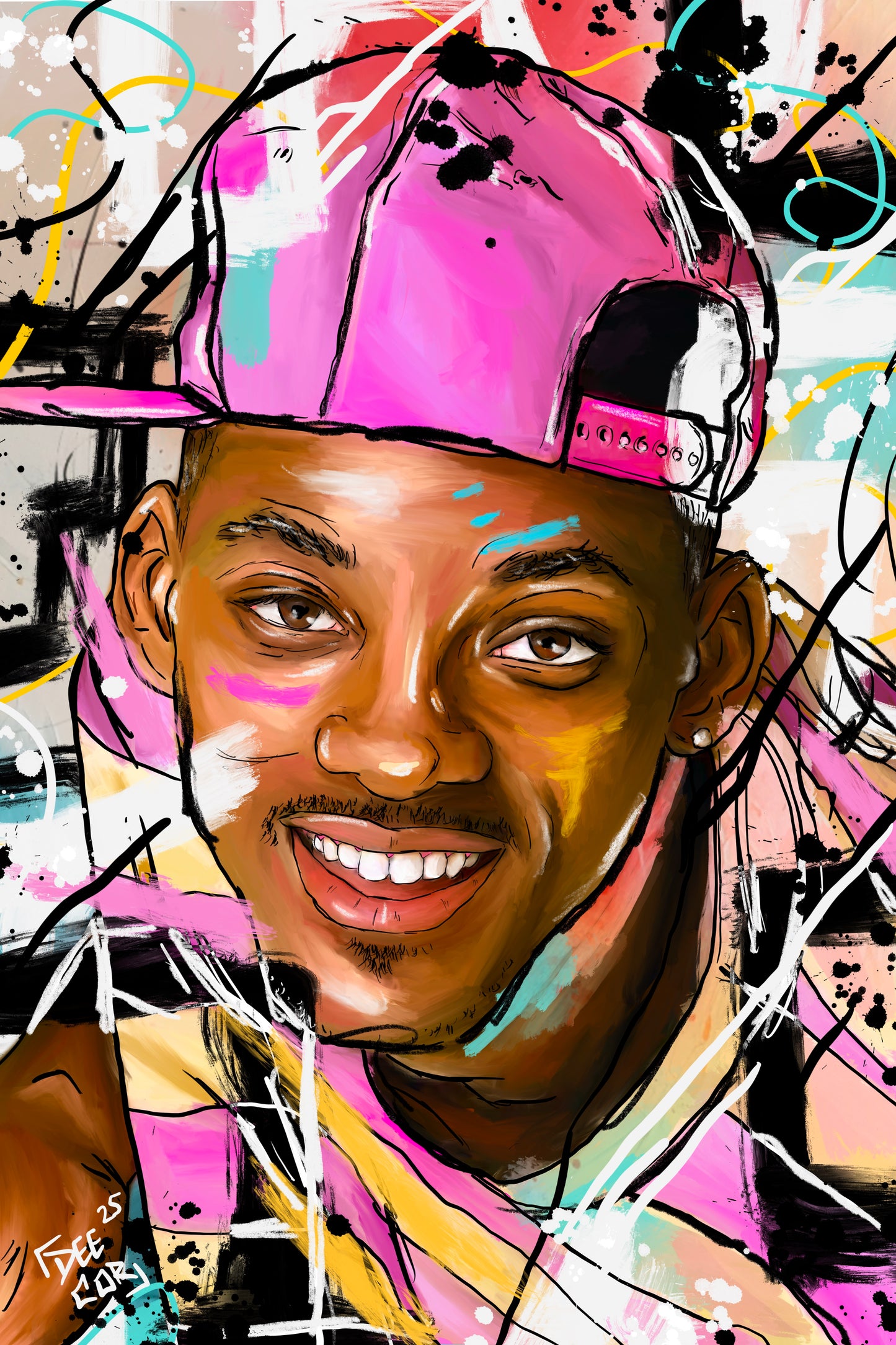 Canvas Print - “ Fresh Prince of Bel Air” Will Smith - Day 18 of 100 Day Art Challenge