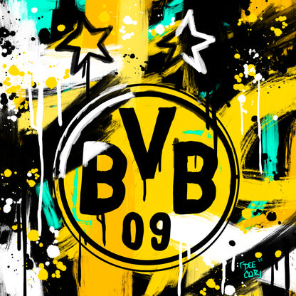 Canvas Print - “ Borussia Dortmund”   Day 21 of 100 Day Art Challenge