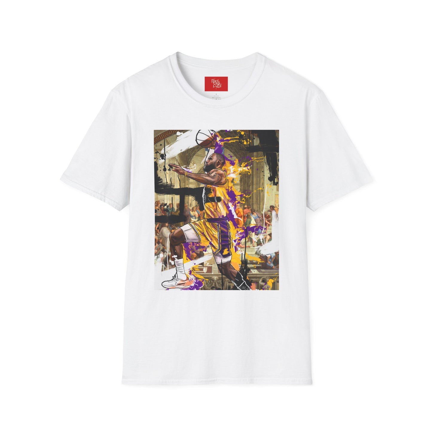 School’s In Session - - Deecor x Raphael- LeBron Art T-Shirt | Sports Enthusiast Gift, Casual Wear, Active Lifestyle, Birthday Present, Team Spirit