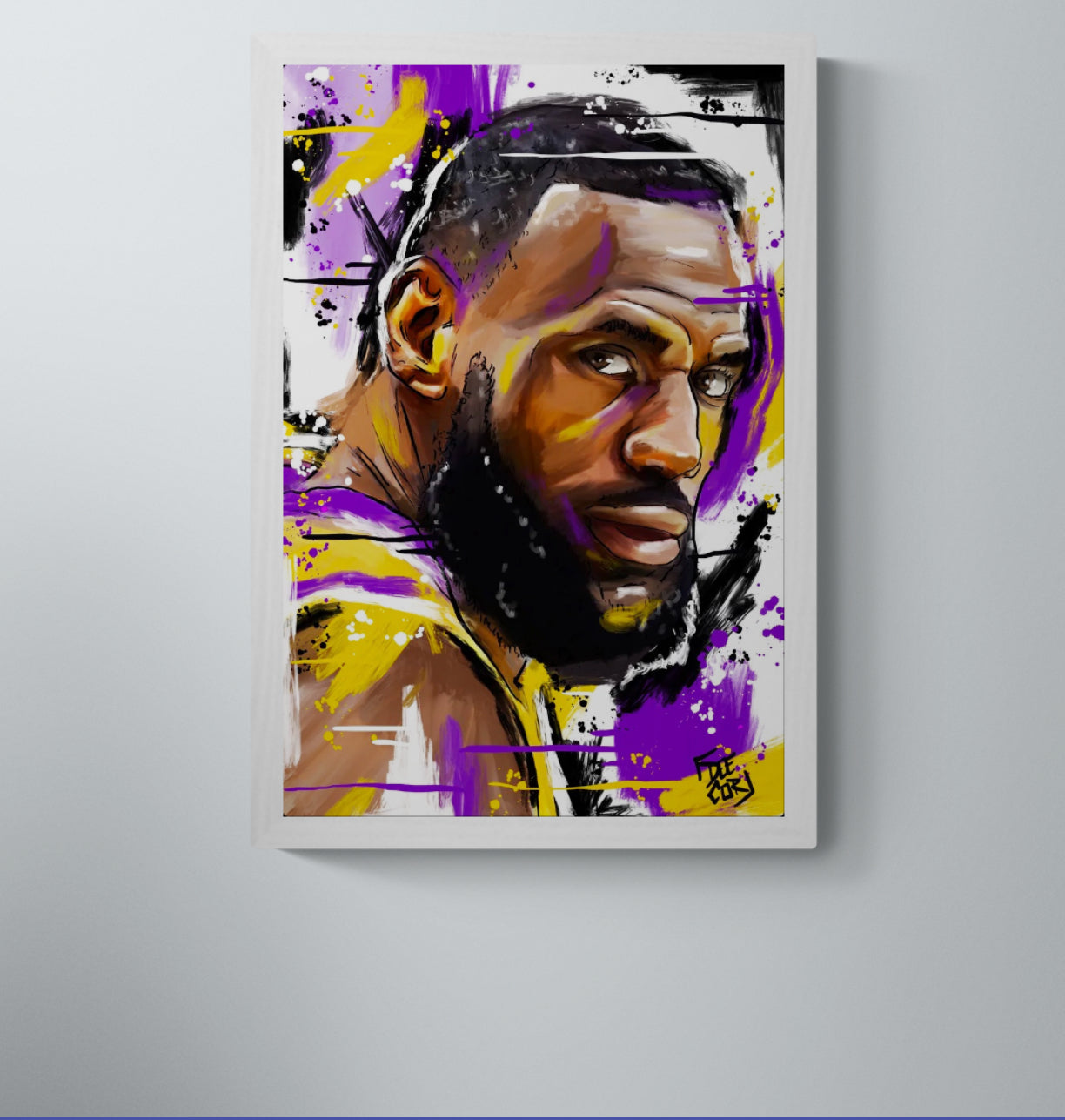 LeBron James - Headshot Series - Mini Print
