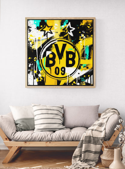 Canvas Print - “ Borussia Dortmund”   Day 21 of 100 Day Art Challenge