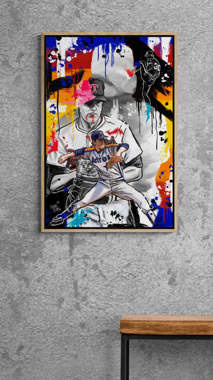 Blood, Sweat & Strikeouts - Nolan Ryan - Limited Edition Art Print