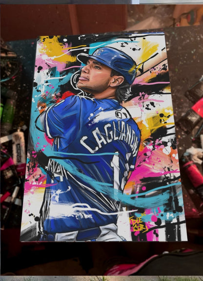 Canvas Print - “ Jac Pot!” Jac Caglianone  Day 11 of 100 Day Art Challenge