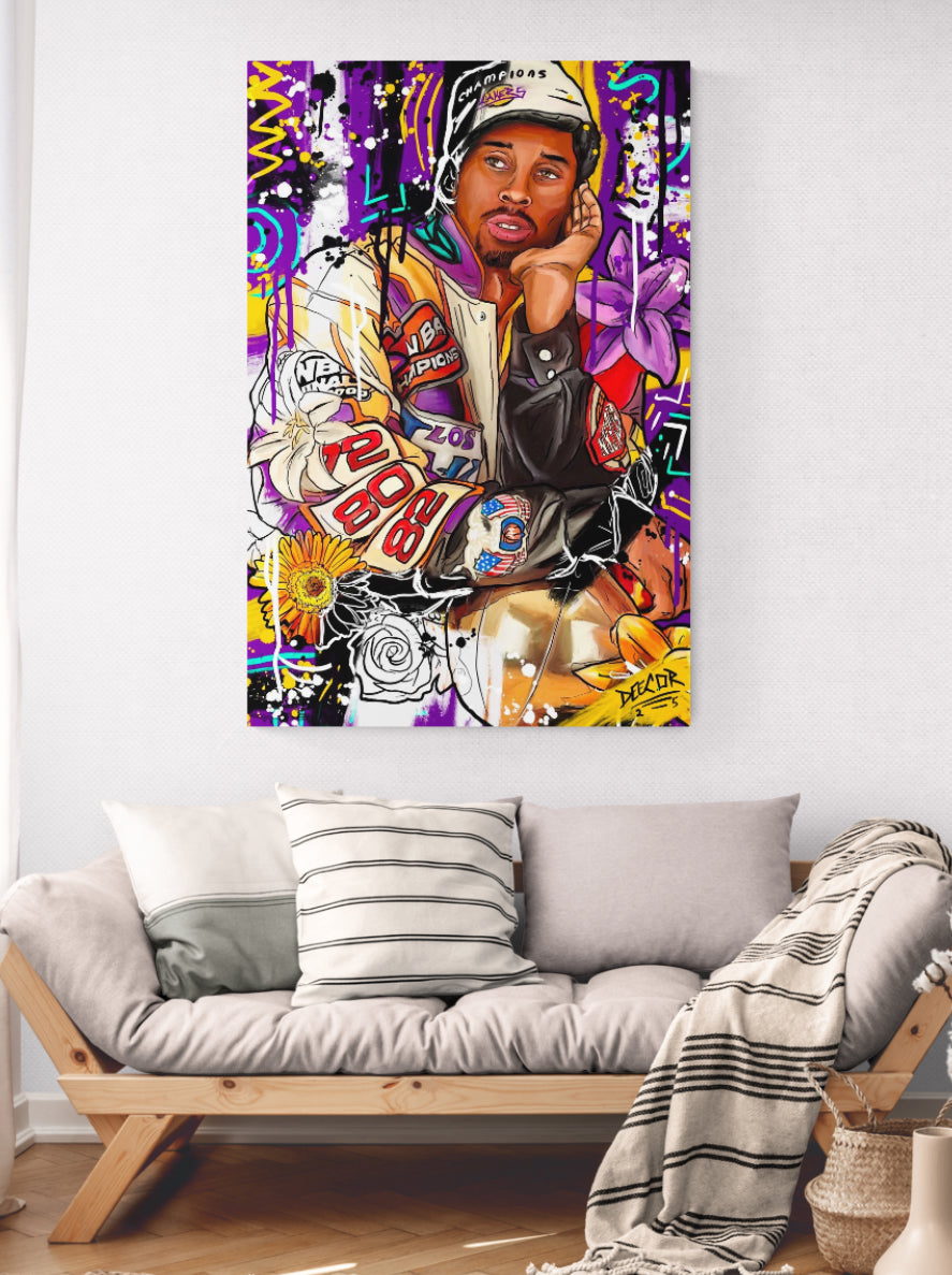 Canvas Print - “ Champion Mamba”  Kobe Bryant Day 15 of 100 Day Art Challenge