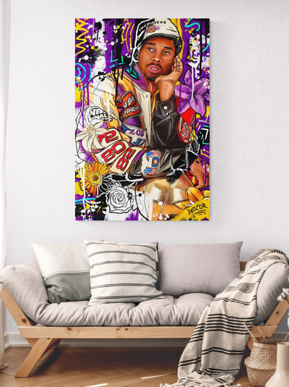 Canvas Print - “ Champion Mamba”  Kobe Bryant Day 15 of 100 Day Art Challenge