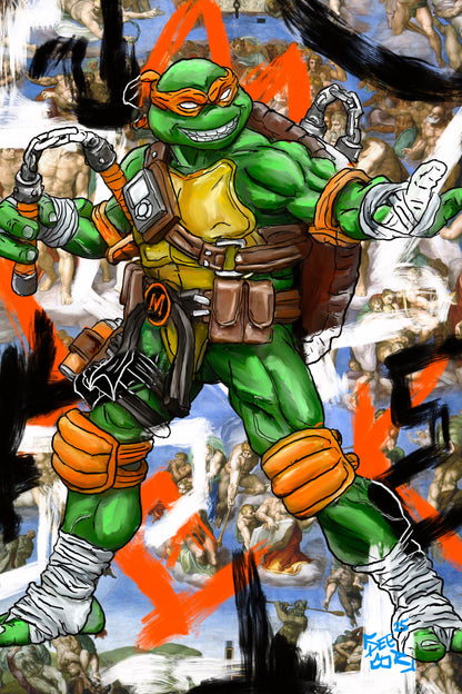 Turtle In Time - Michelangelo