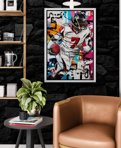 Canvas Print - “ By Land By Air”  Michael Vick Day 17 of 100 Day Art Challenge