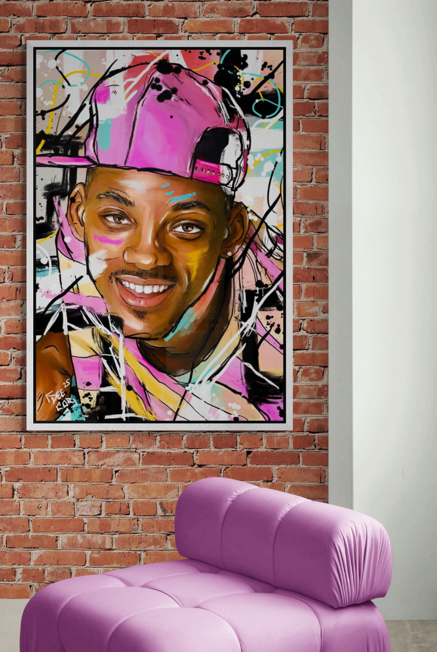 Canvas Print - “ Fresh Prince of Bel Air” Will Smith - Day 18 of 100 Day Art Challenge