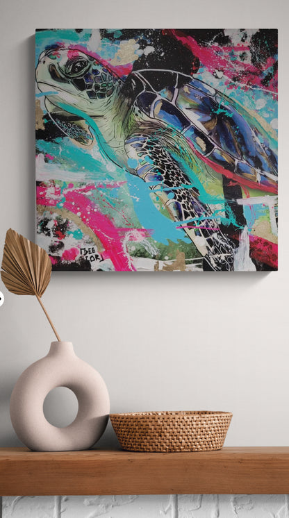 Hawksbill Sea Turtle - Original Painting