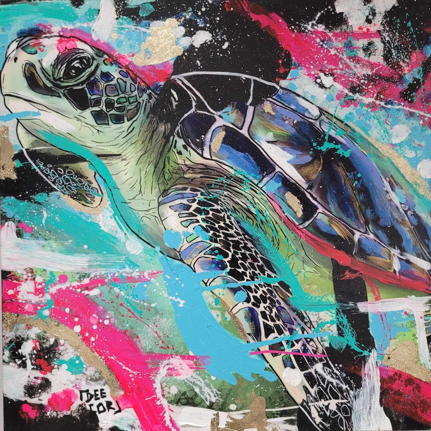 Hawksbill Sea Turtle - Original Painting