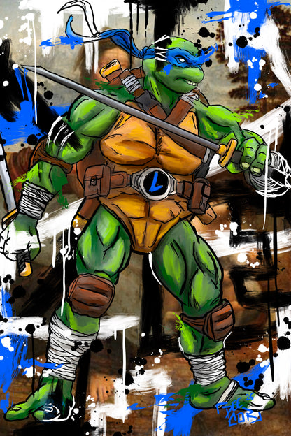 Turtle In Time - Leonardo  - TMNT Art