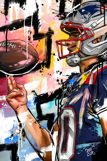 Maye Day - Drake Maye - New England Patriots Art