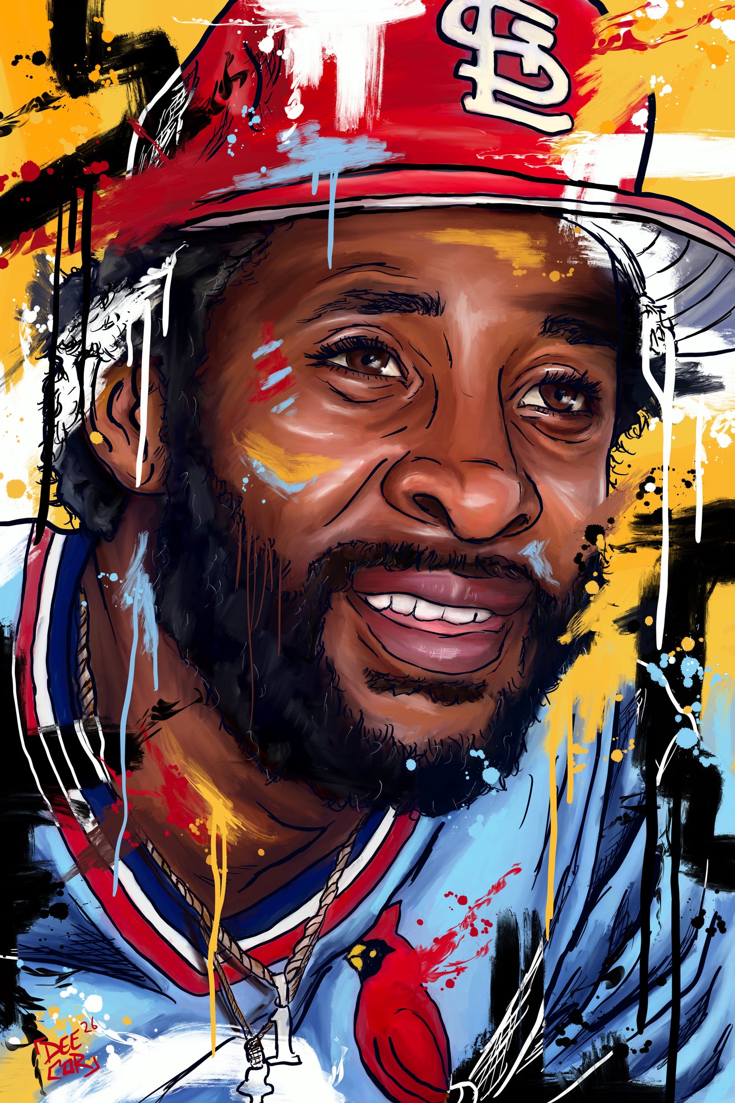 The Wiz— Ozzie Smith St. Louis Cardinals Art Print
