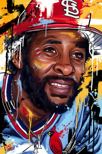 The Wiz— Ozzie Smith St. Louis Cardinals Art Print